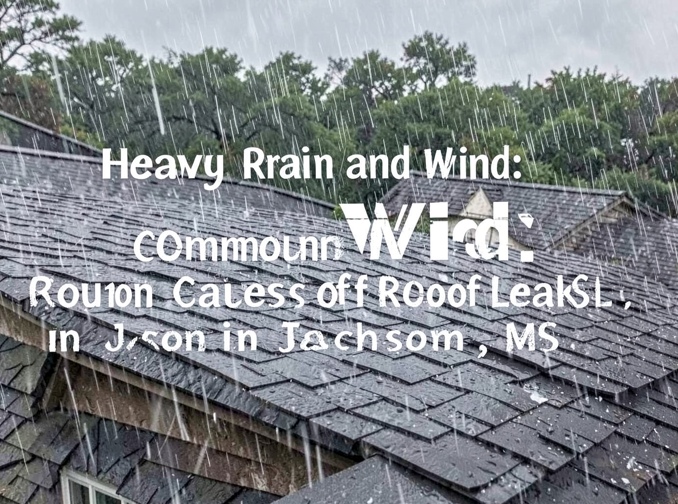 Heavy Rain and Wind: Common Causes of Roof Leaks in Jackson, MS